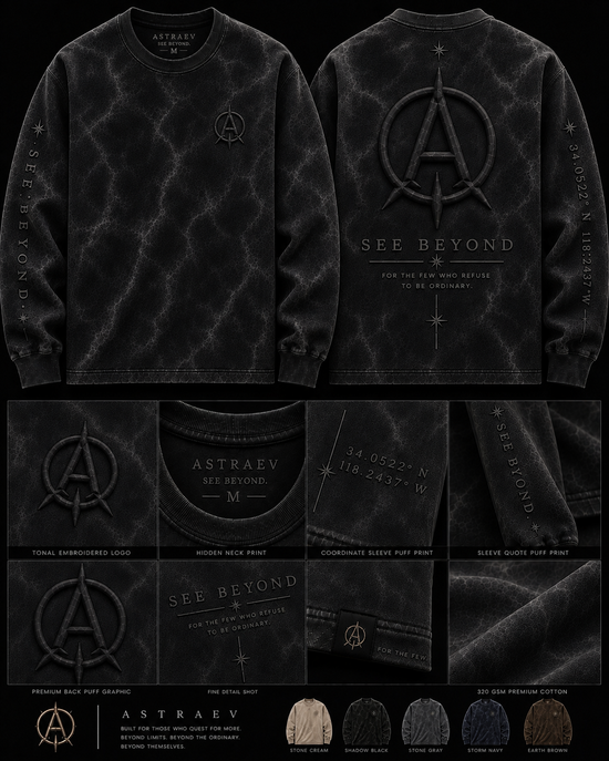 Shadow Series Long Sleeve Shirt Black