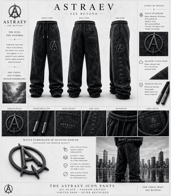 ASTRAEV ICON PANTS - shadow Edition