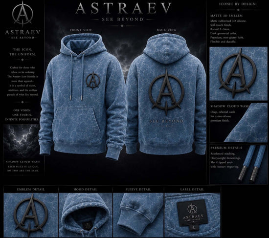 ASTRAEV “SHADOW CLOUD WASH” HOODIE